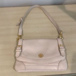 Tory Burch white clutch purse (with strap)